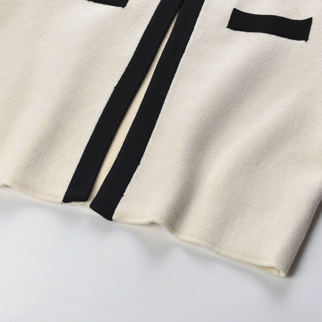 Elegant Contrast Sweater