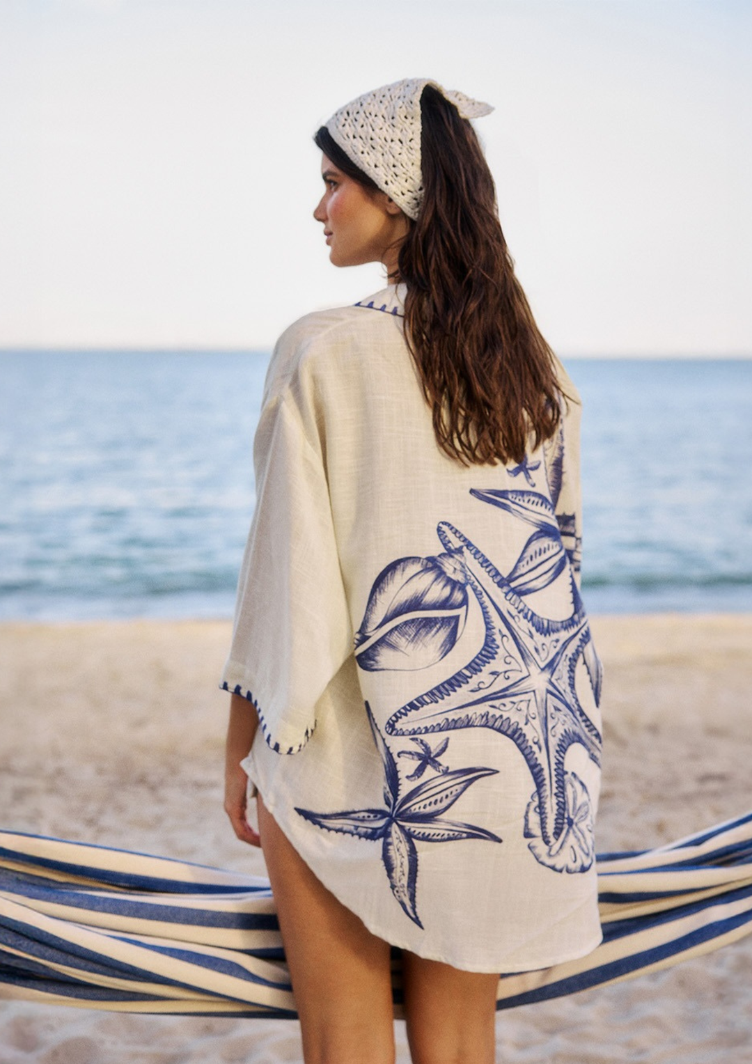 Coastal Starfish Print Beach Set