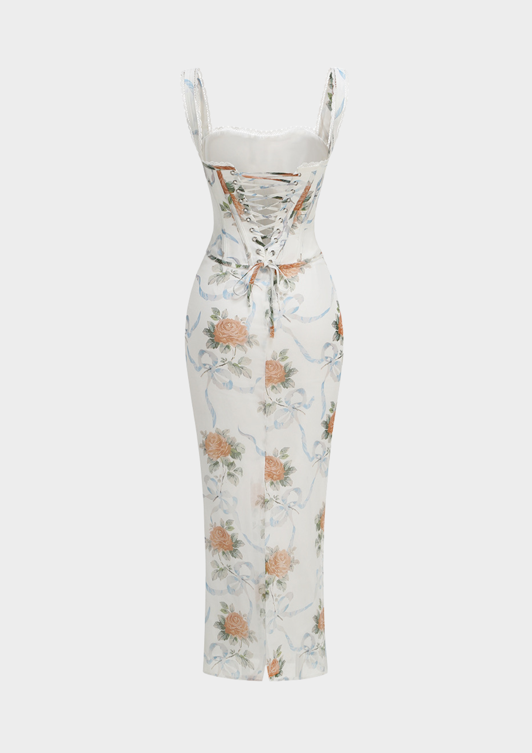 Floral Corset Maxi Dress