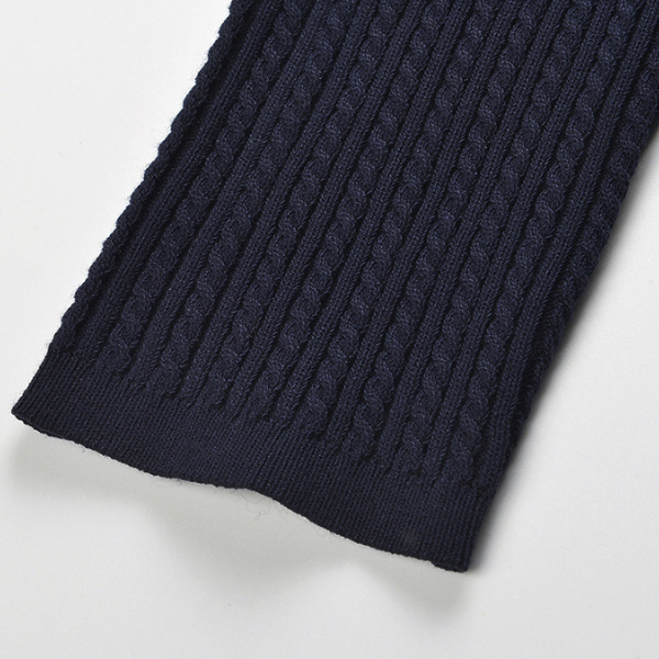 Nina Navy Cable Knit Top