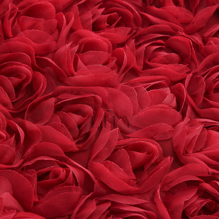 Floral Rose appliqués Backless Mini Dress