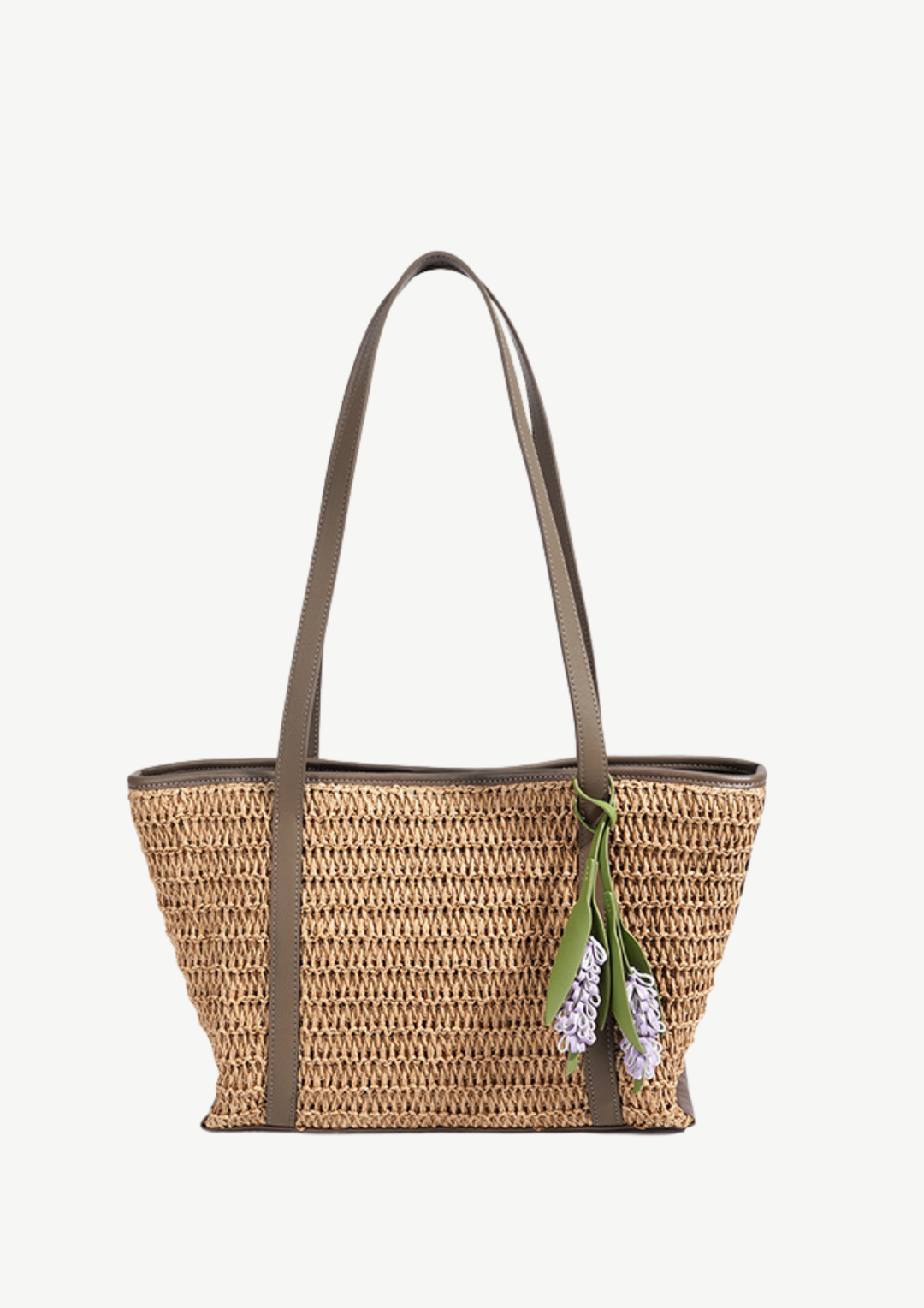 Lavender Charm Woven Tote Bag