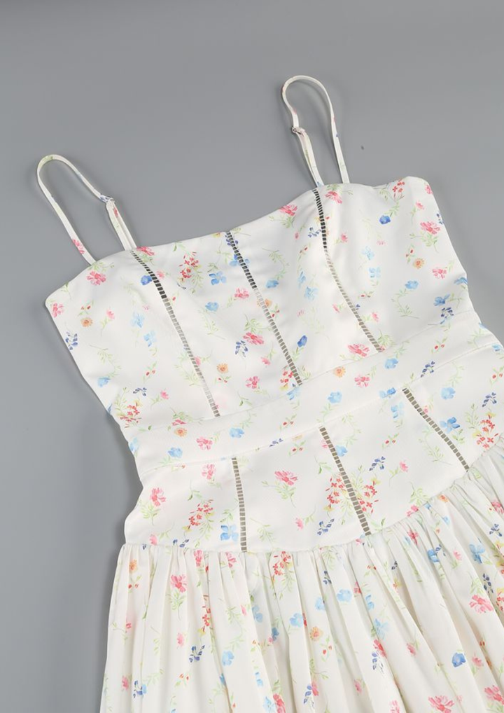 Valeria Floral Bodice Maxi Dress