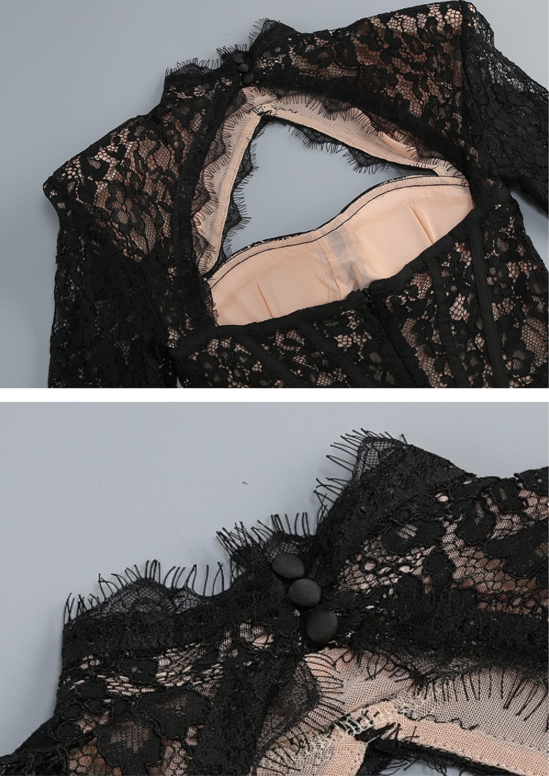 Amélie Lace Cutout Mini Dress