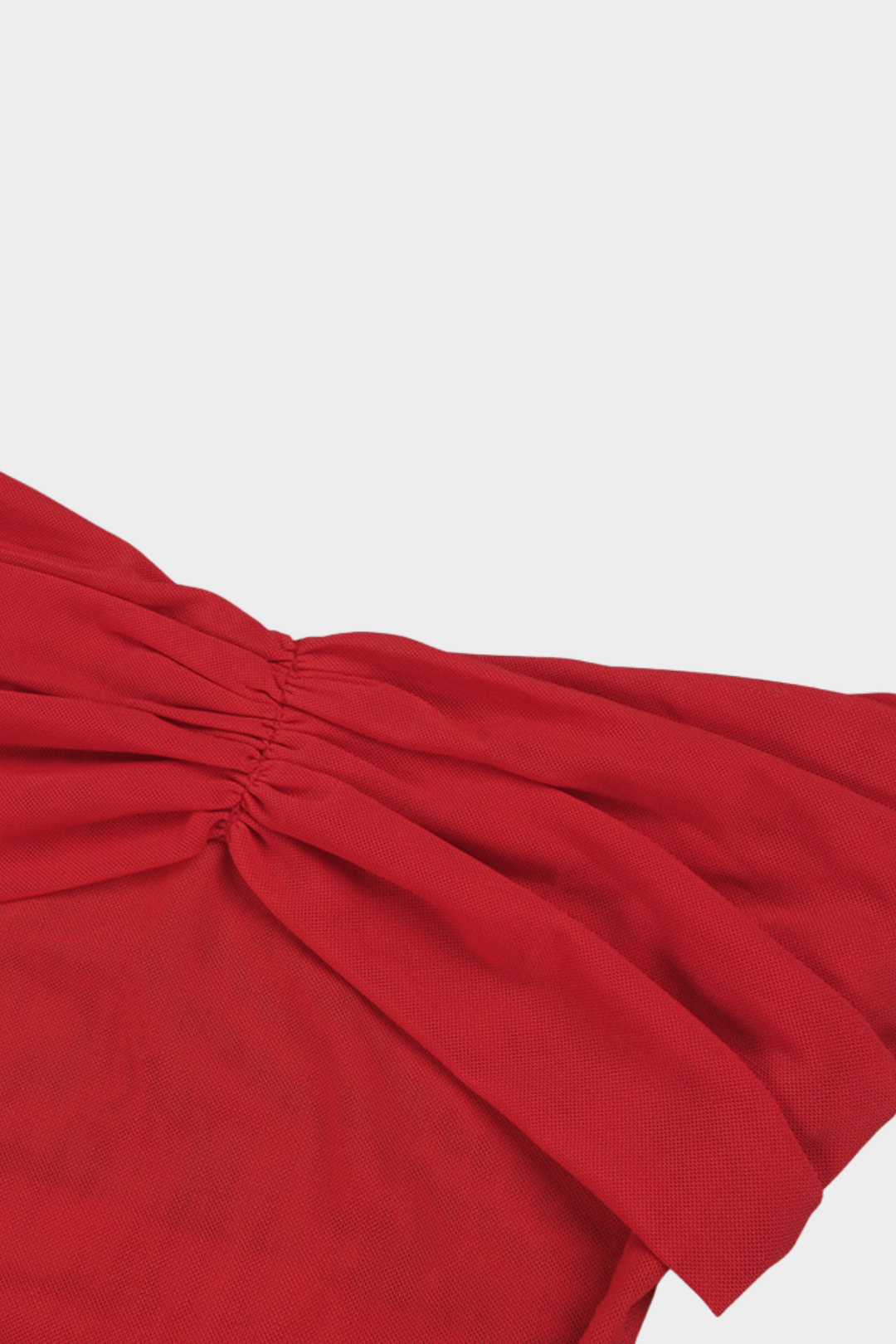 Fiery Muse Strapless Sheer Mesh Maxi Dress