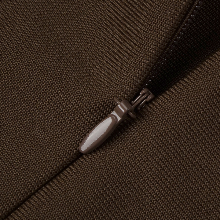 Brown Strapless Back Slit Backless Maxi Dress