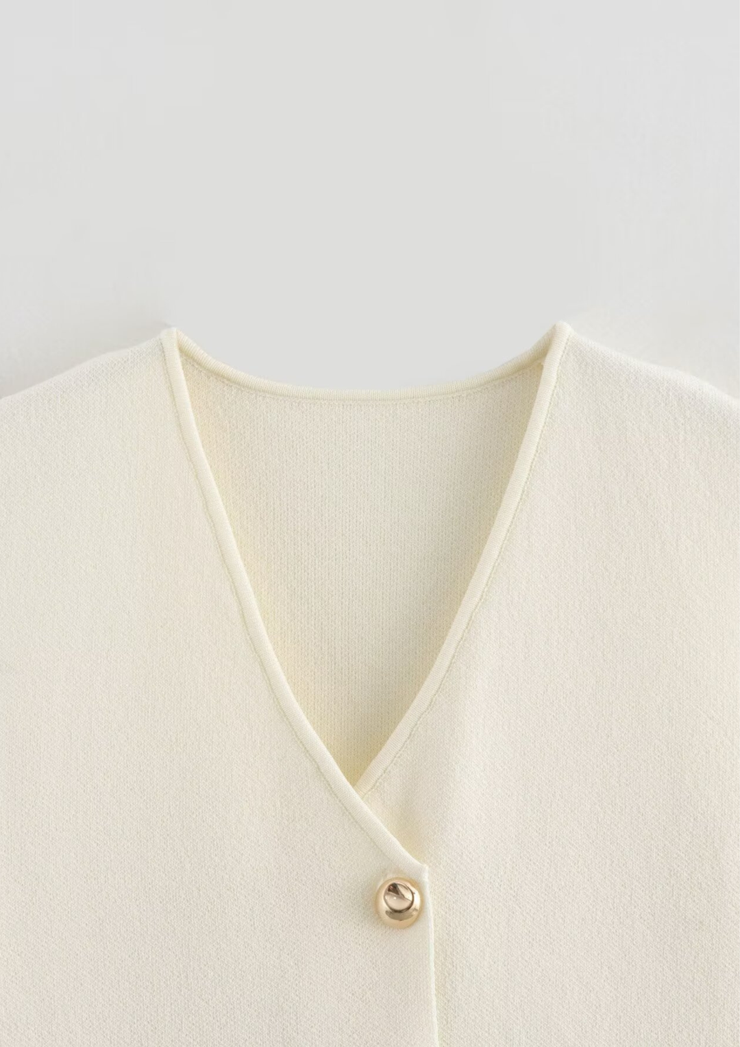 Chic Knit Button Vest