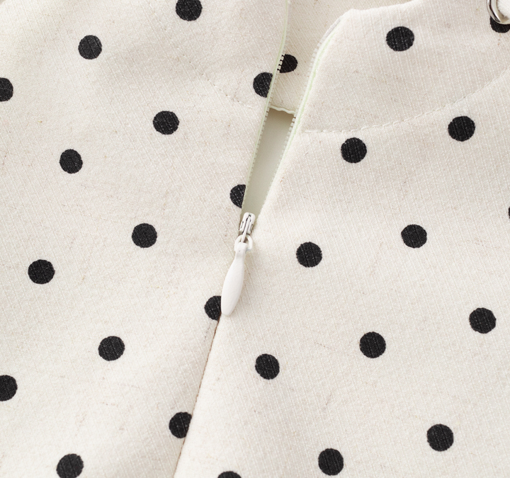 Ivory Polka Dot Corset Dress