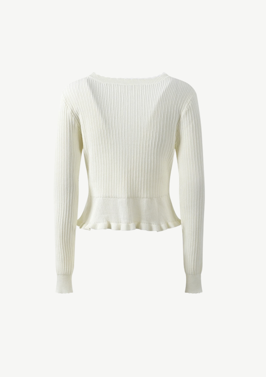 Rosalie Embroidered Peplum Cardigan