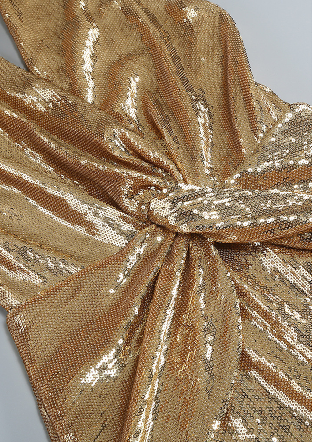 Golden Glam Sequin Halter Jumpsuit
