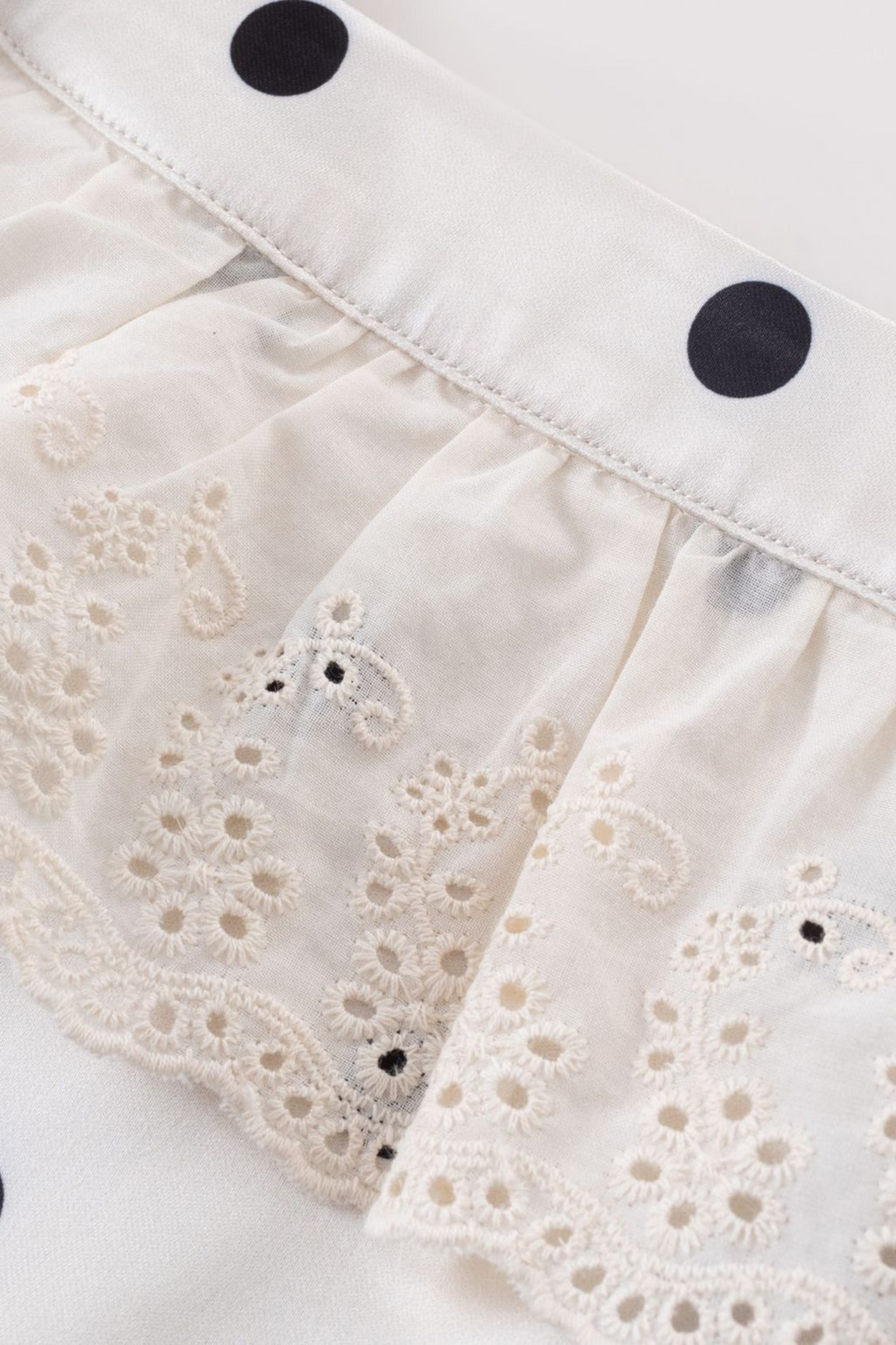 Maria Polka Dot Ruffled Midi Dress