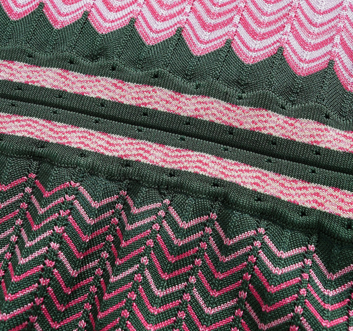 Chevron Knit Maxi Dress