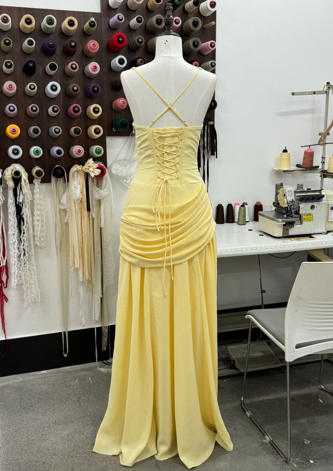 Celeste Ruched Corset Maxi Dress