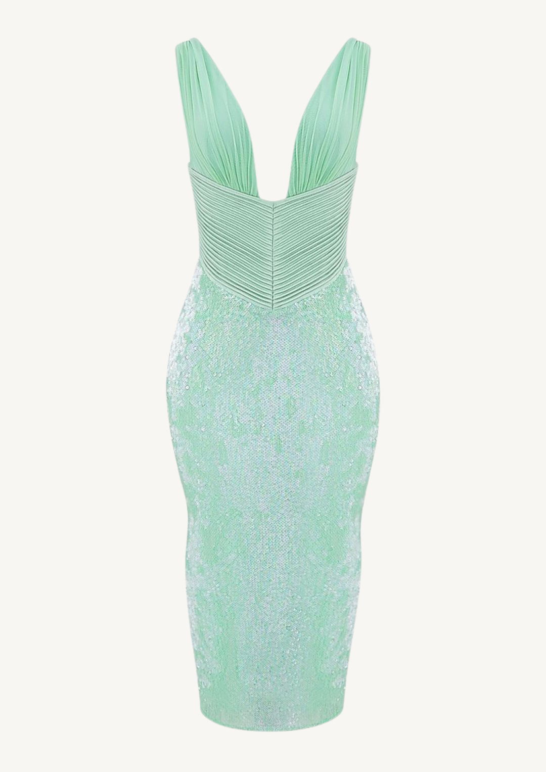Mint Siren Sequin Midi Dress