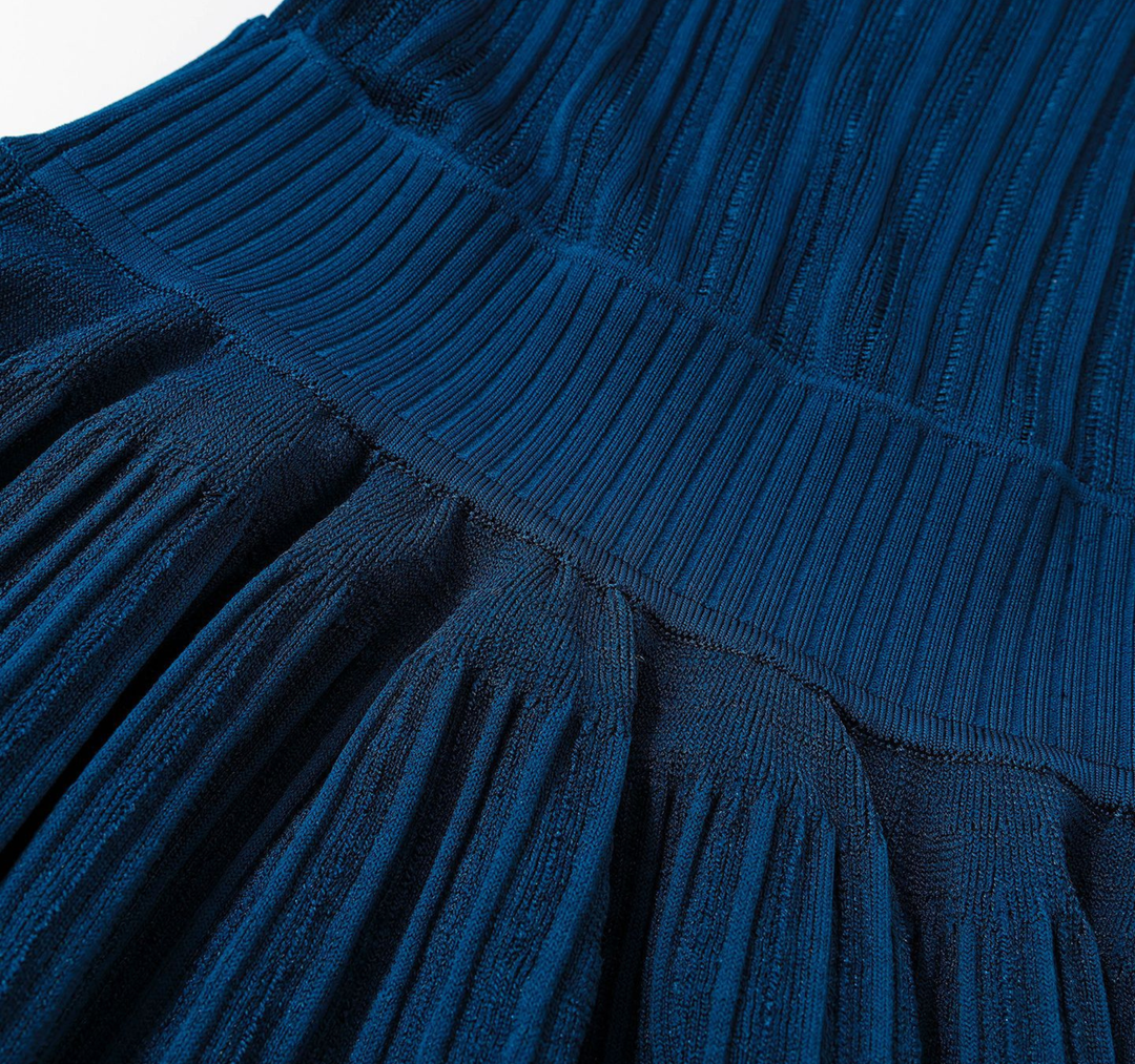 Midnight Knit Skater Dress