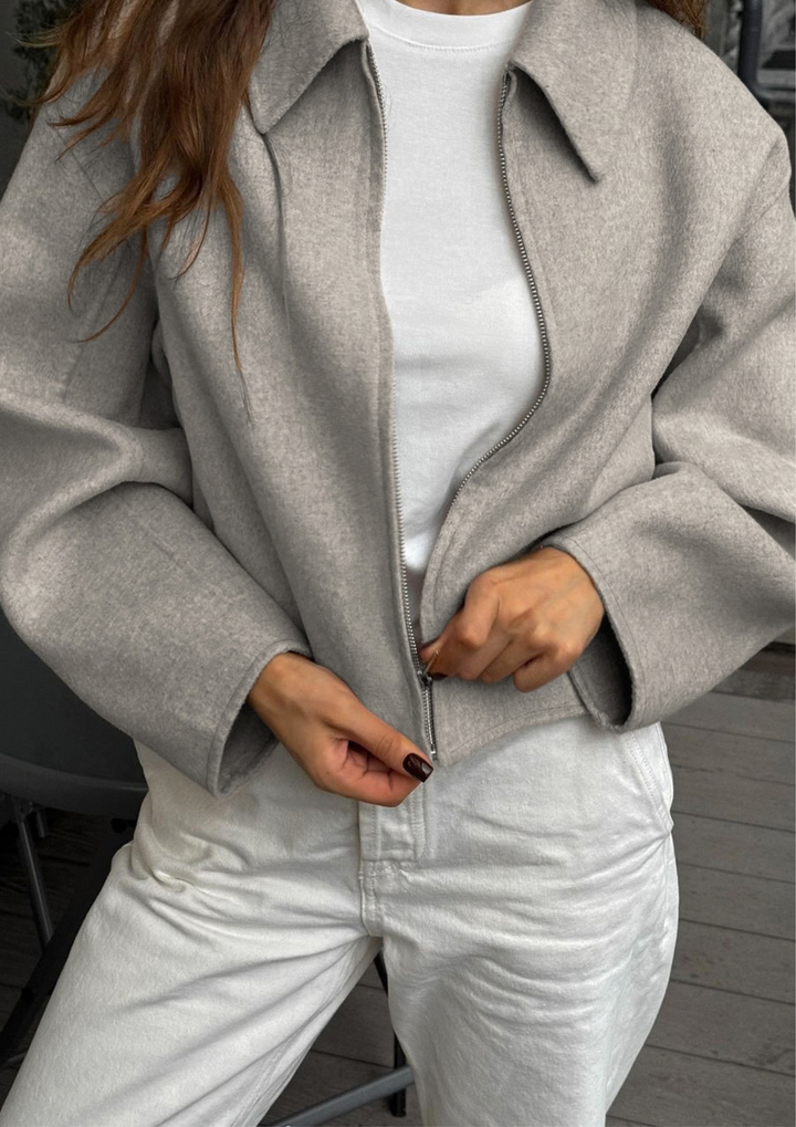 Mira Cropped Zip Jacket