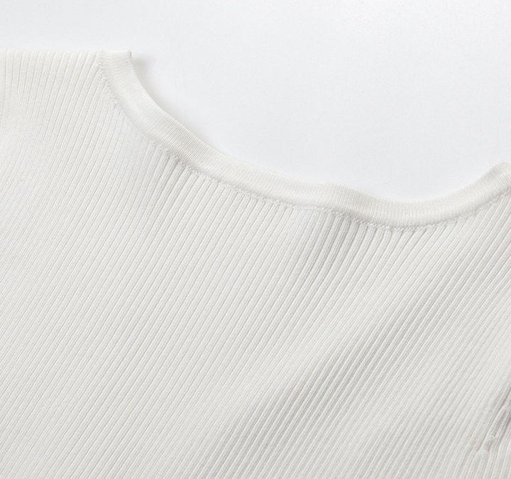 Ivory Lace Ribbed Bodysuit