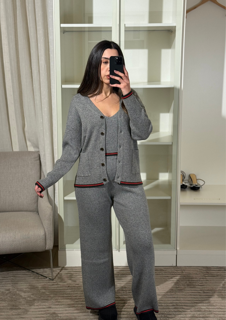 Cozy Ribbed Essentials High Waisted Wide Set
