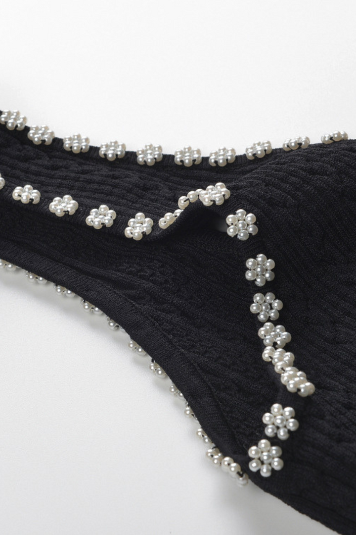 Pearl Luxe Sleeveless Knit Maxi Dress