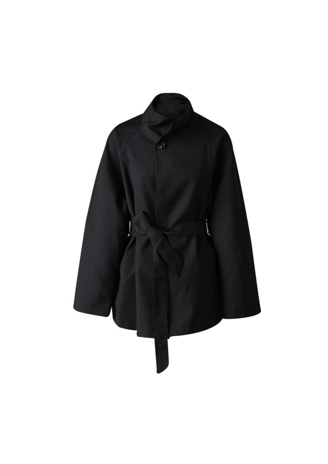 Aurelia Belted High-Neck Jacket