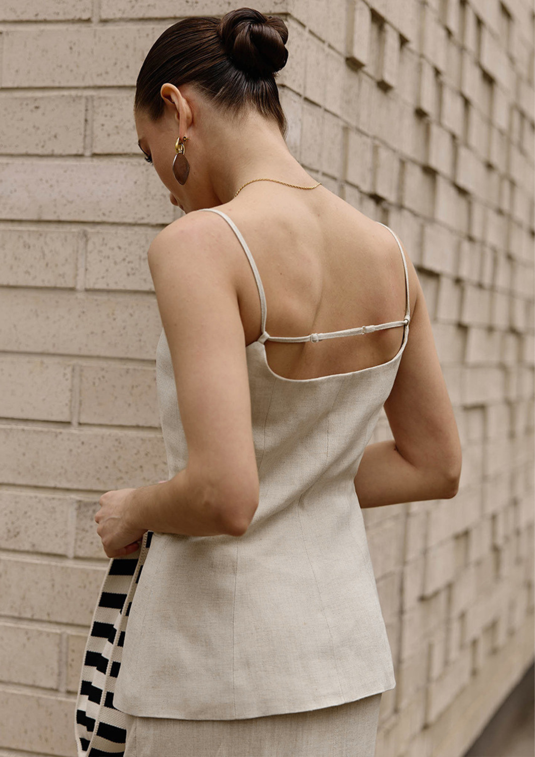 Natural Muse Linen Maxi Set