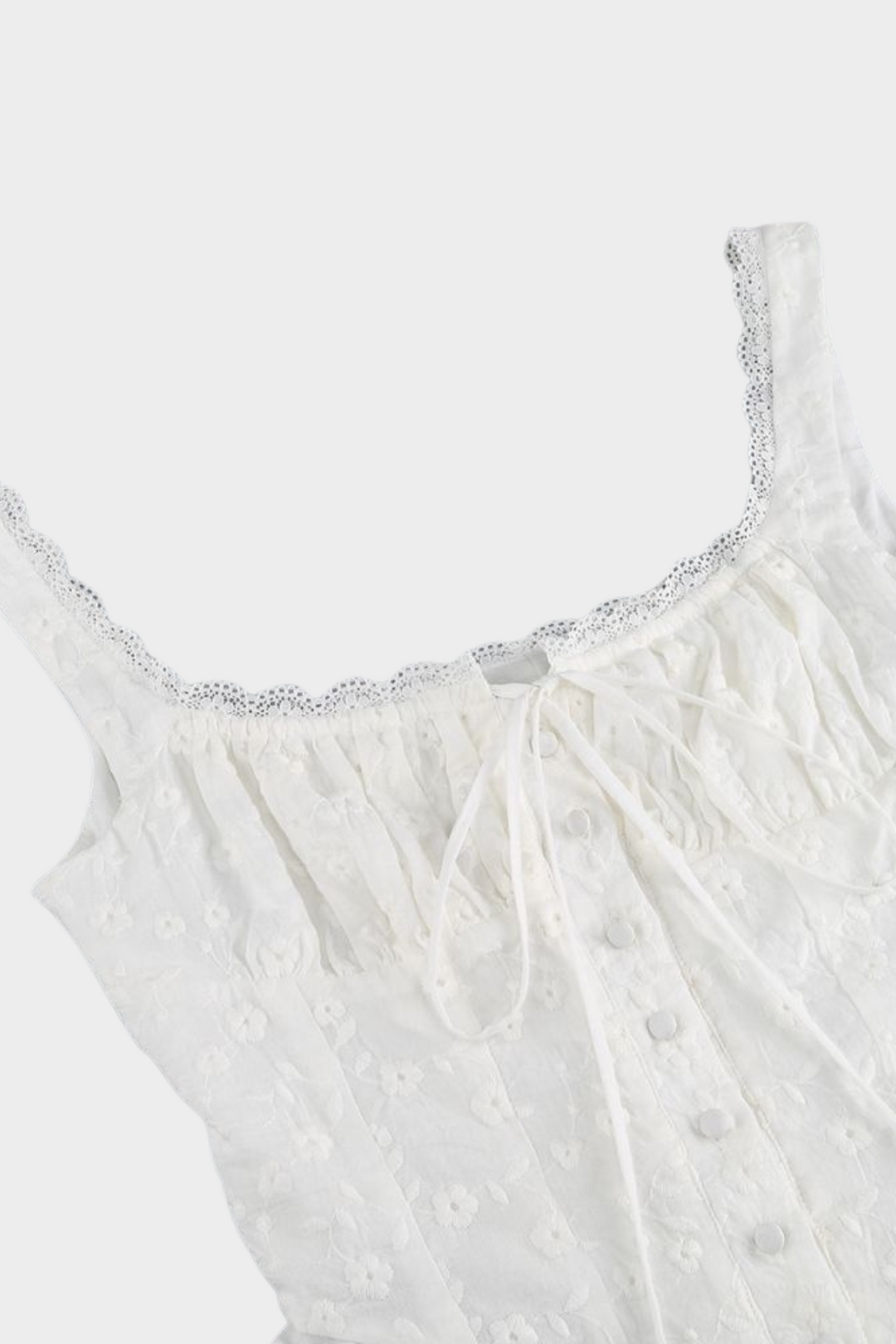 Ivory Bloom Peplum Embroidered Mesh Maxi Skirt Set