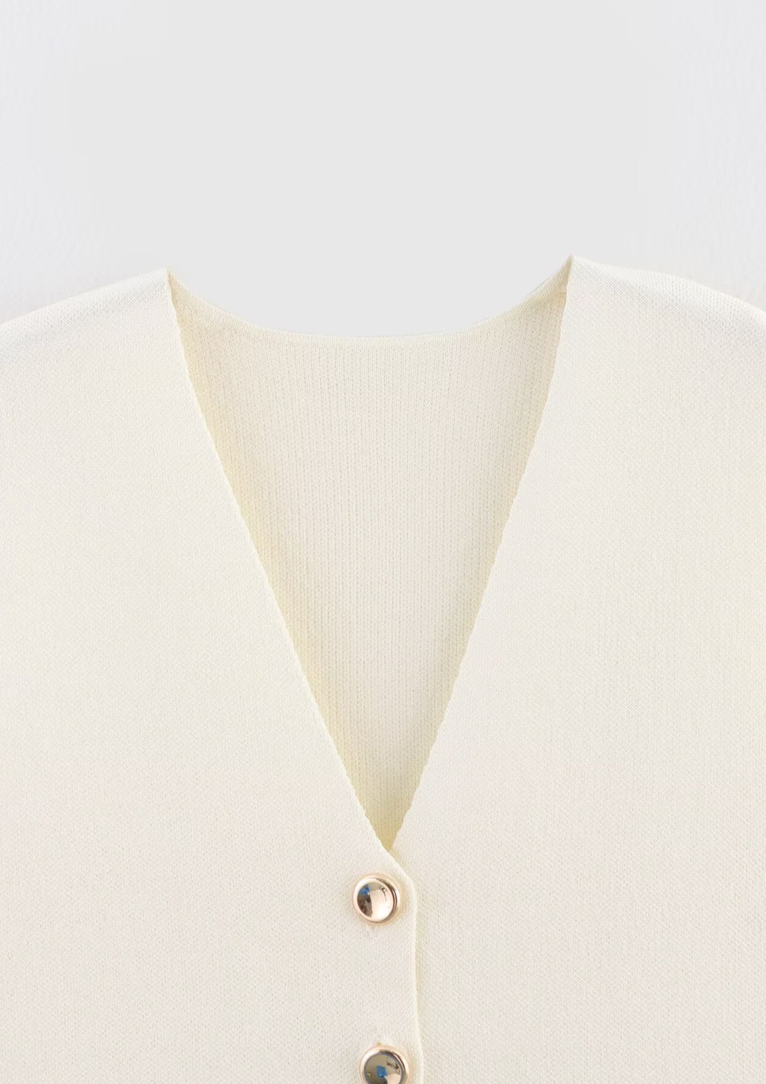 Classic Knit Button Vest