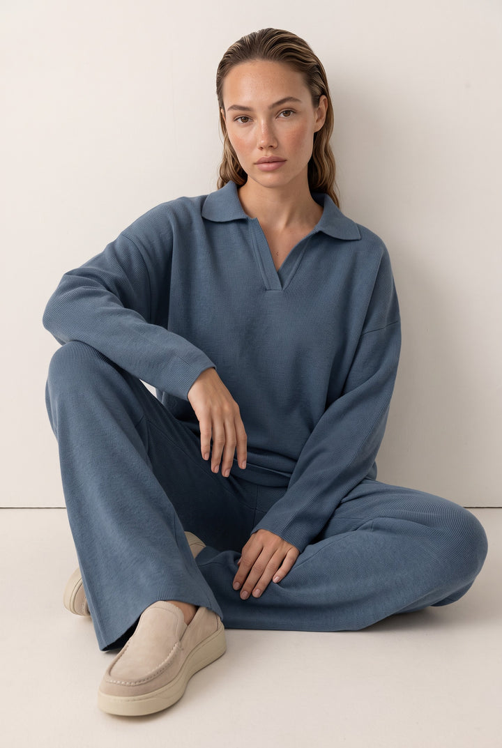 Elara Knit Wide-Leg Set