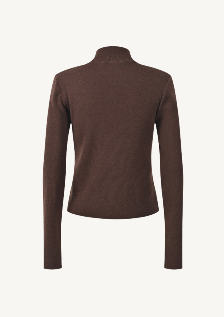 Victoria Military Zip Knit Jacket