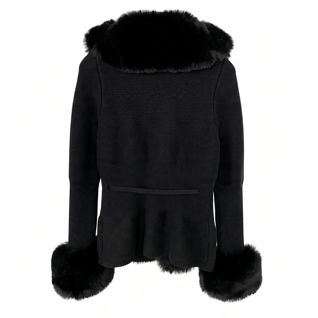 Jane Luxe Fur Knit Coat