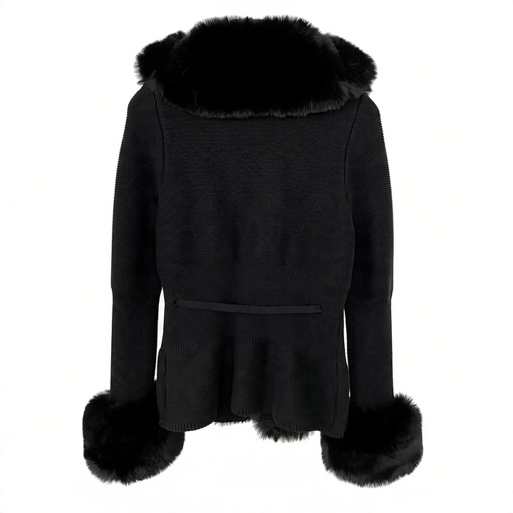 Jane Luxe Fur Knit Coat