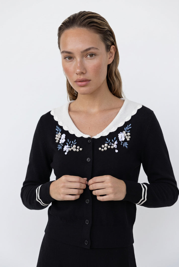 Celeste Embroidered Cardigan