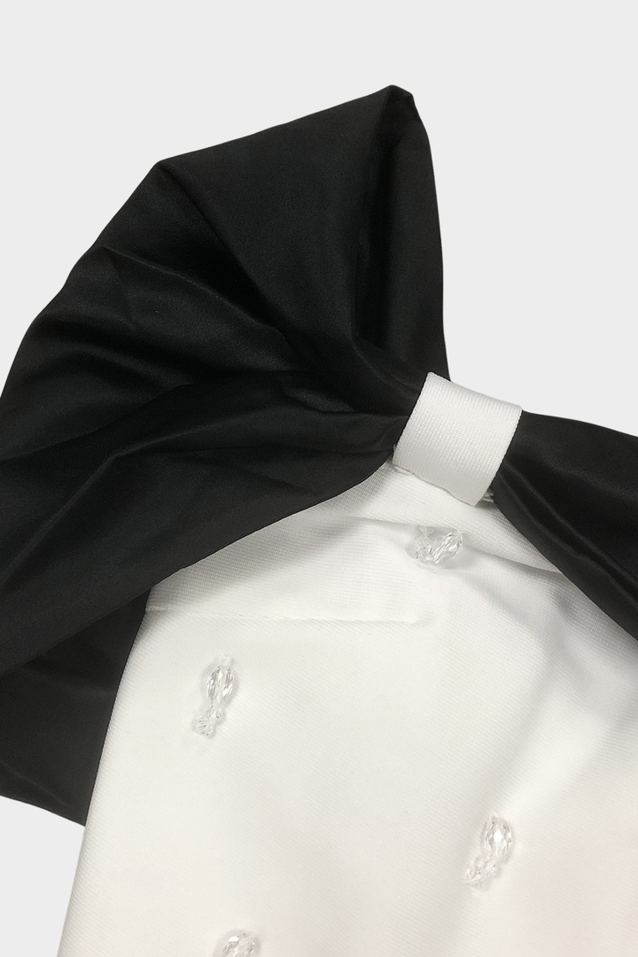 Elegant  Bow One Shoulder  Maxi Dress