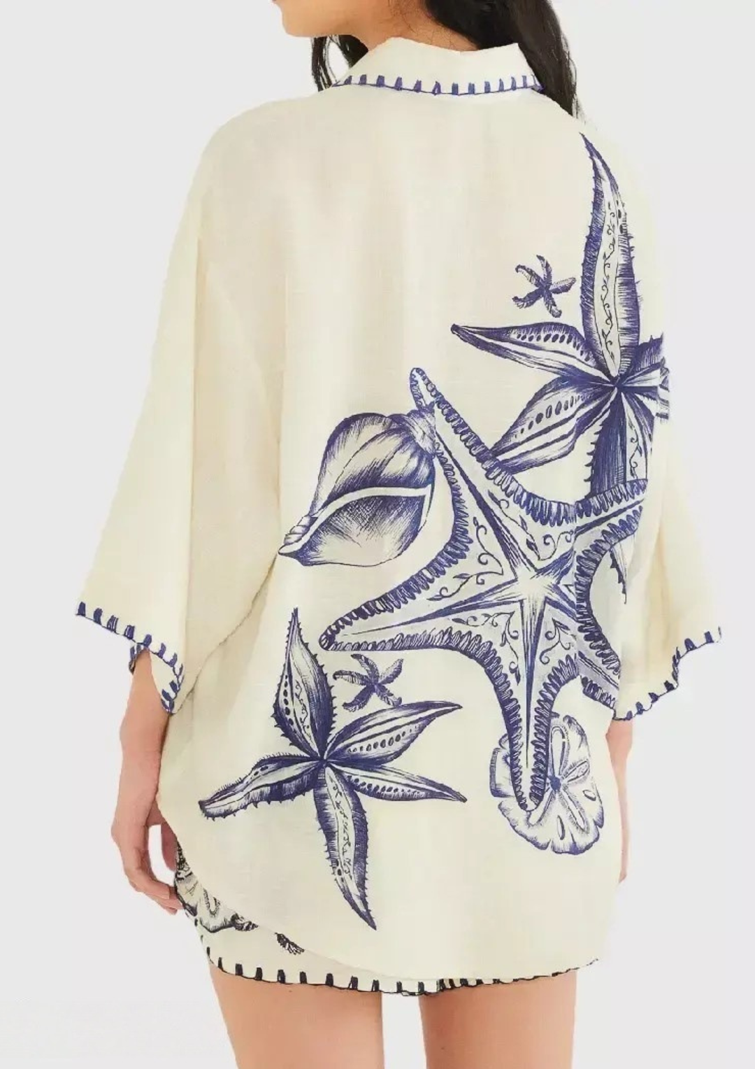 Coastal Starfish Print Beach Set