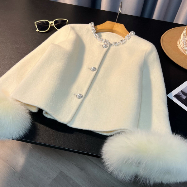 Iiza Pearl Fur Wool Jacket