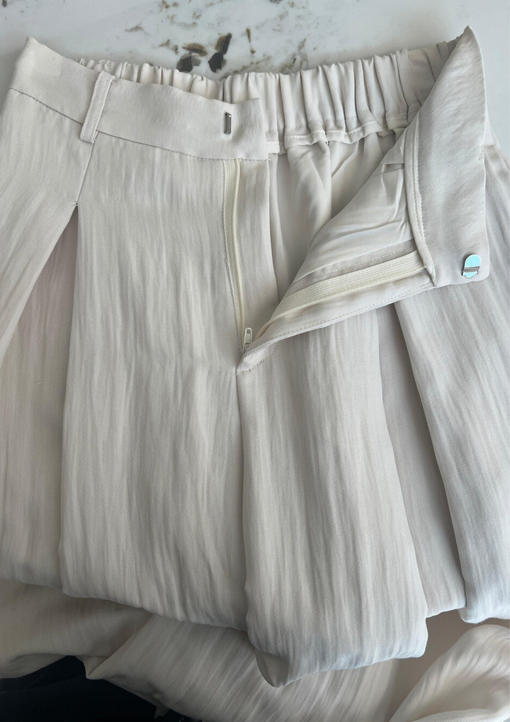Sole Draped High Waist Vest Set