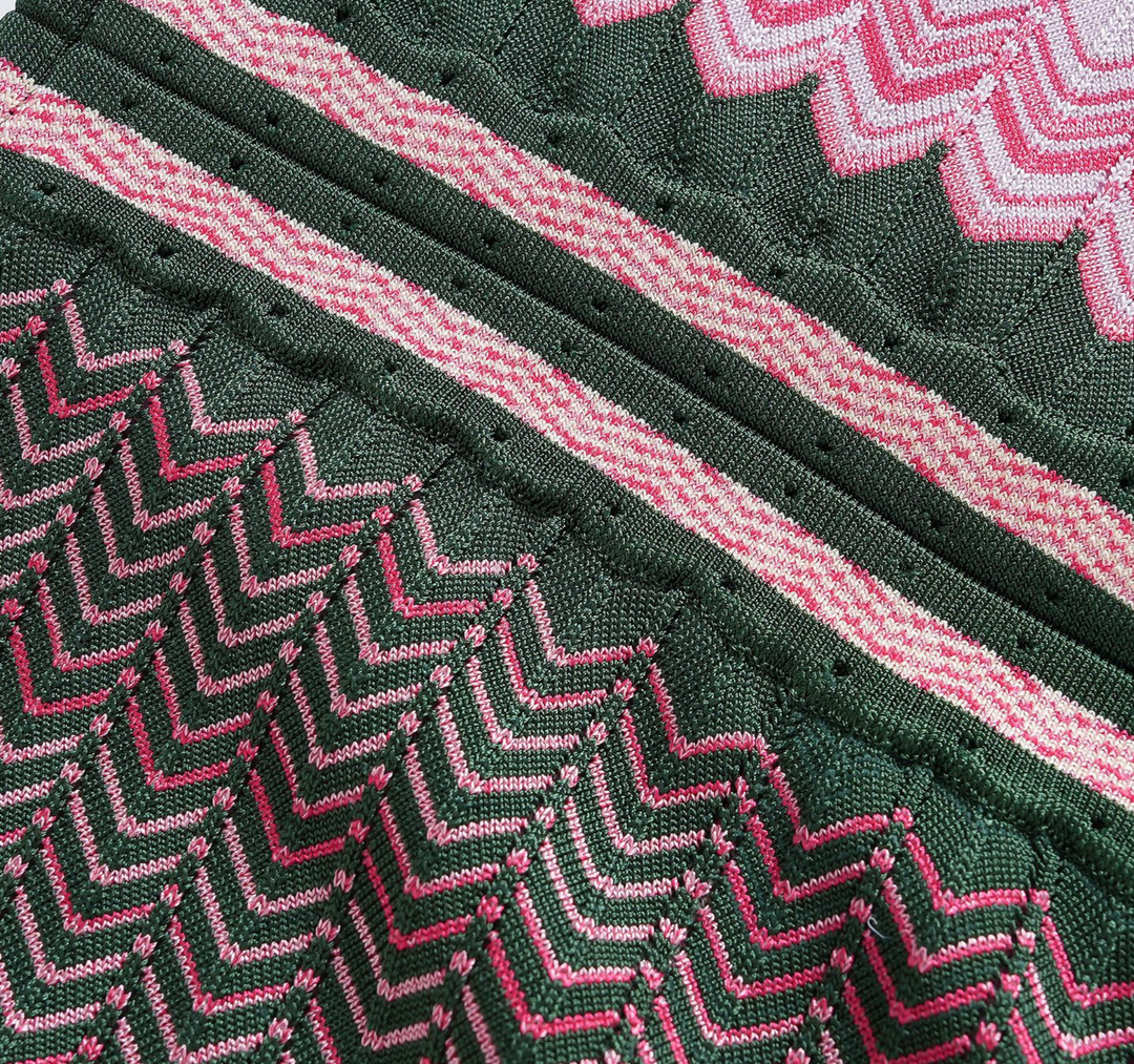 Chevron Knit Maxi Dress