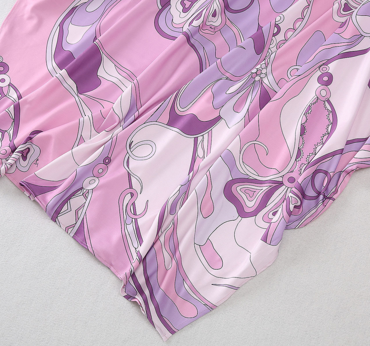 Abstract Cover Up Dress