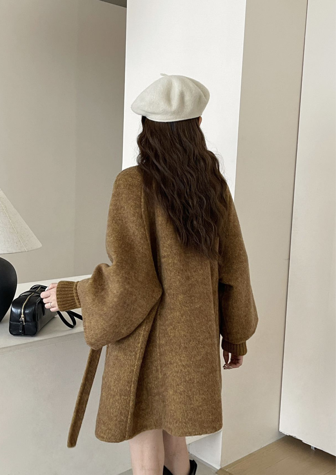 Amelia Wrap Double Sided Wool Coat