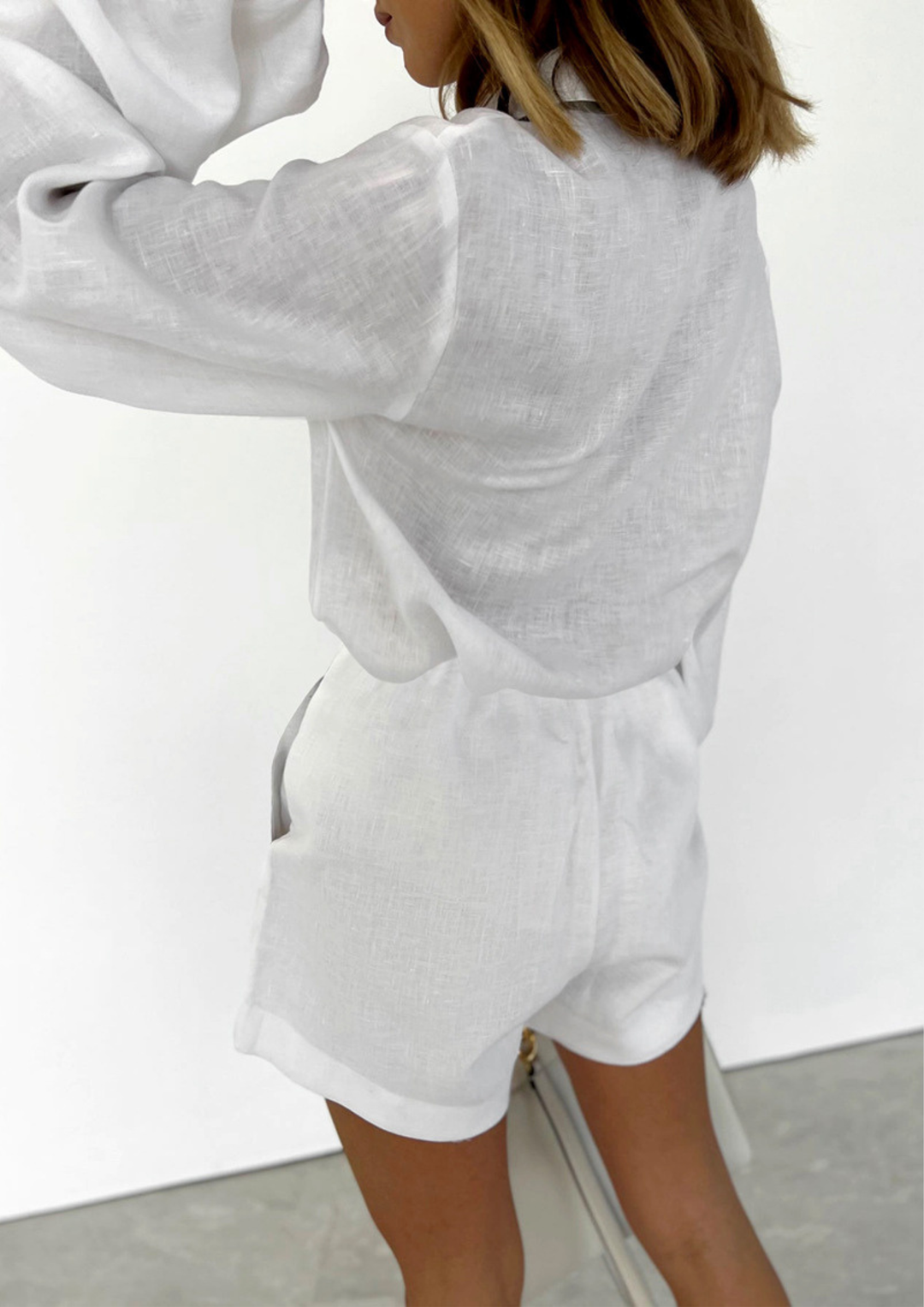Isla Linen Relaxed Shirt &amp; Shorts Set