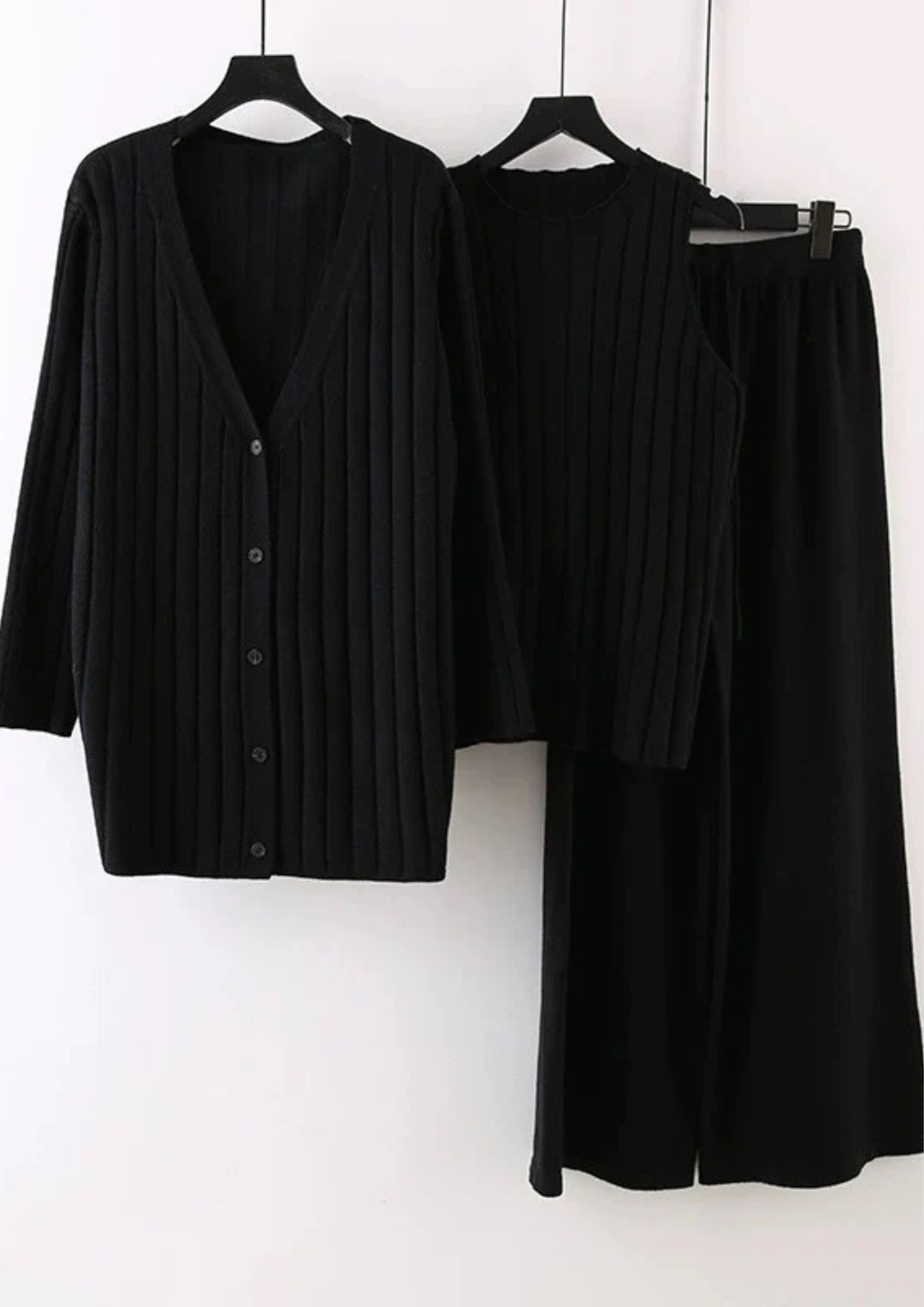 Comfy JANE Ribbed KNIT 3 piece Set