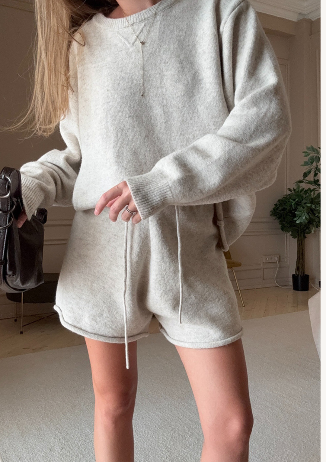 Clara Relaxed Knit Shorts Set
