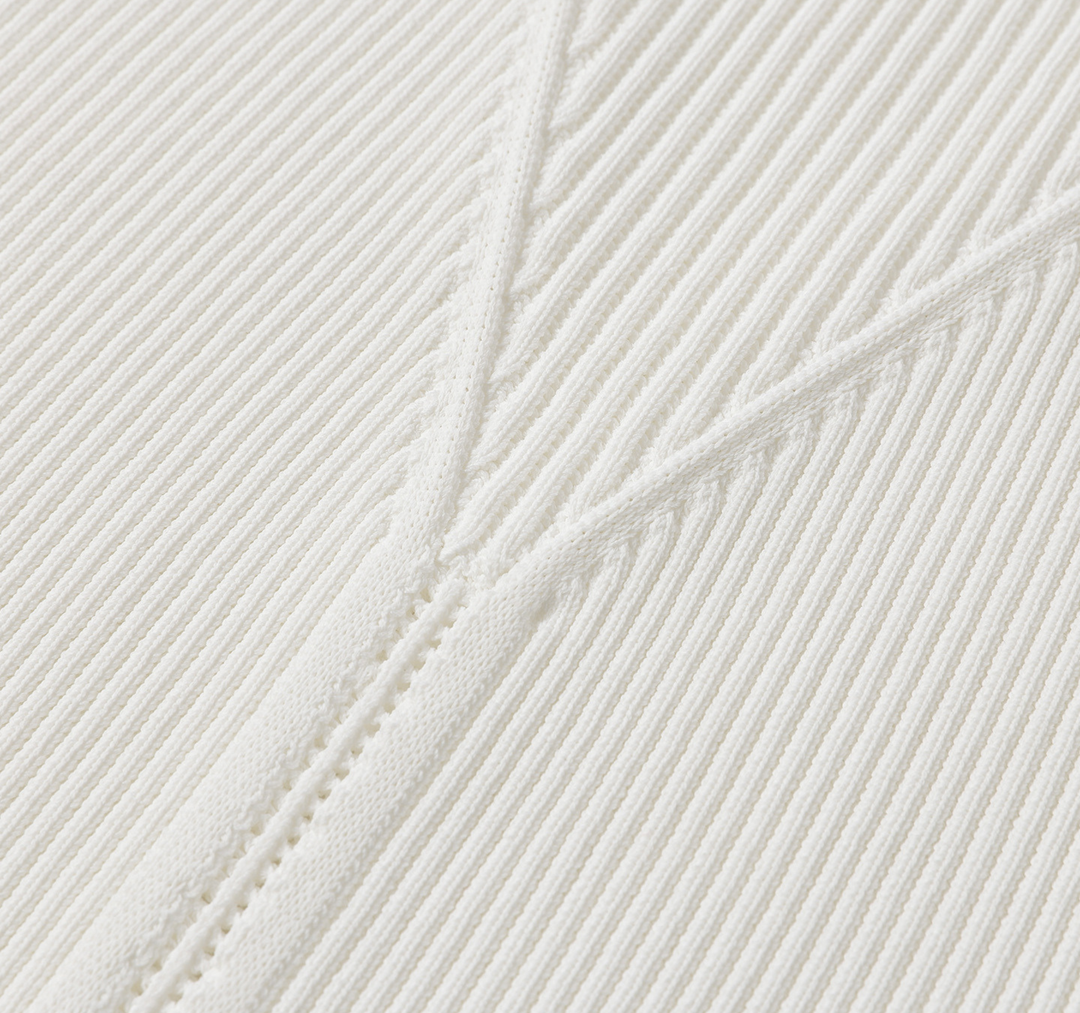 Ivory Ribbed Halter Knit Top