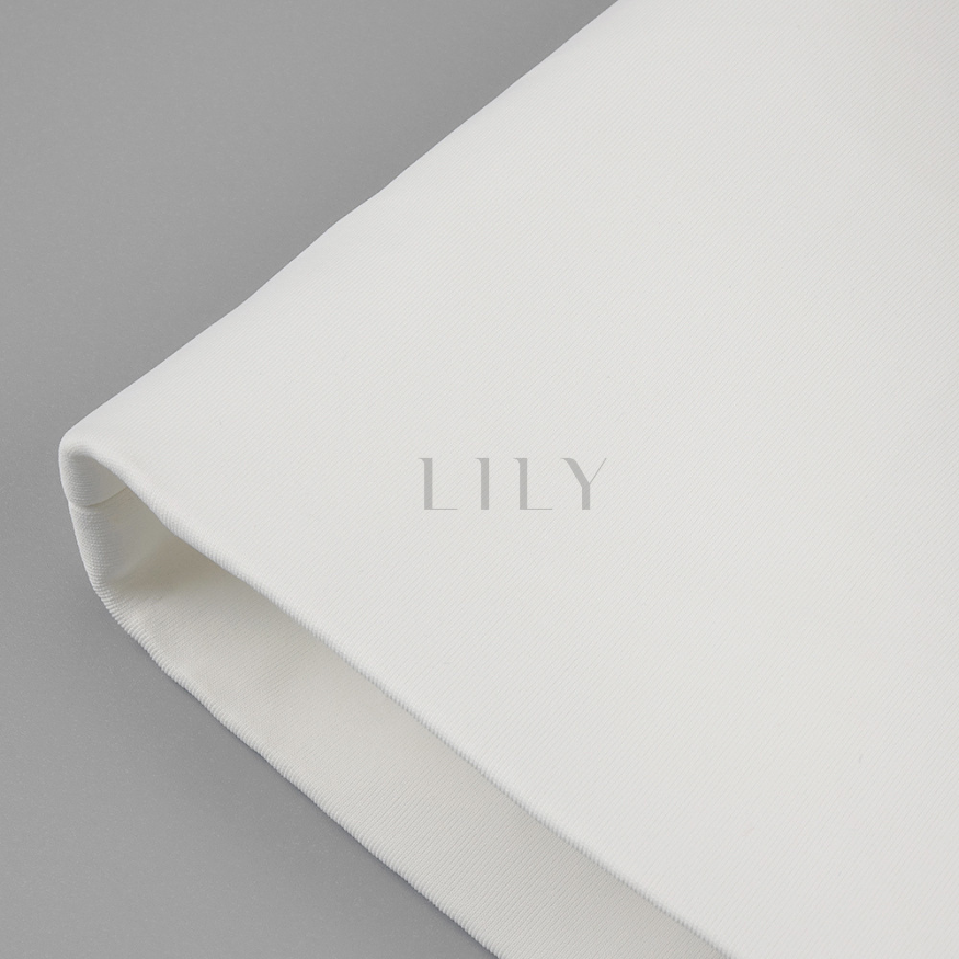 Crystal Bloom Square Neck Elegance Mini Dress