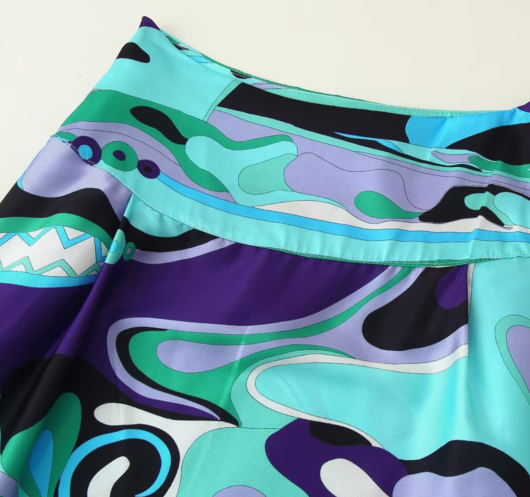 Scarf Skirt Set