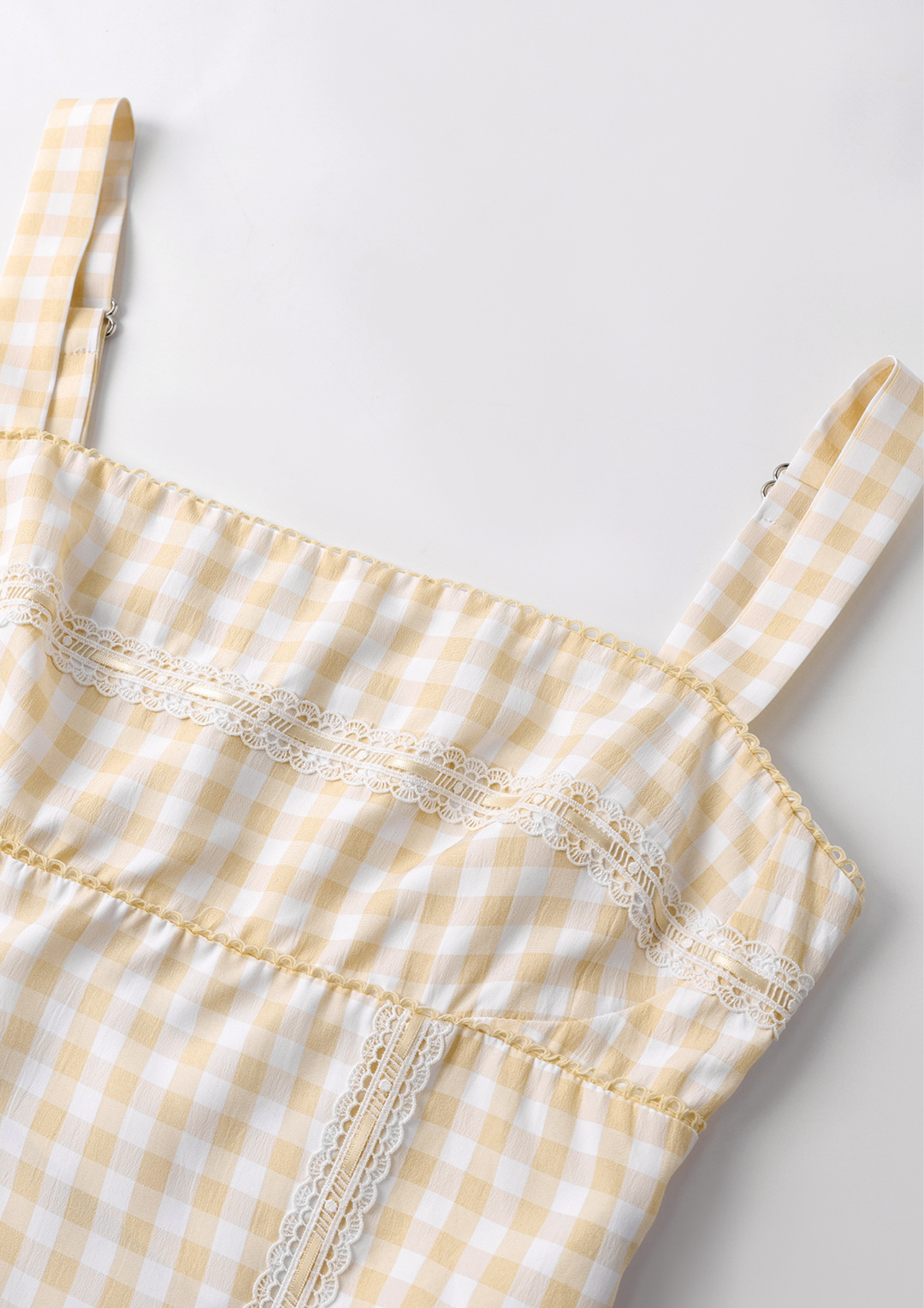 Sunny Gingham Corset Crop Top