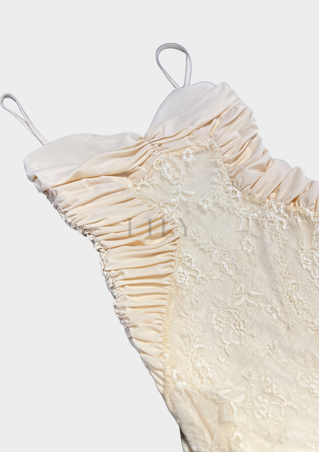 Amelia Apricot Dream Lace Mermaid Dress