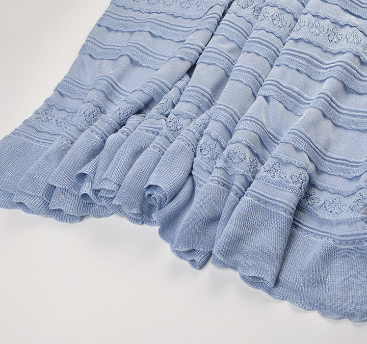 Lace Knit Maxi Skirt Set