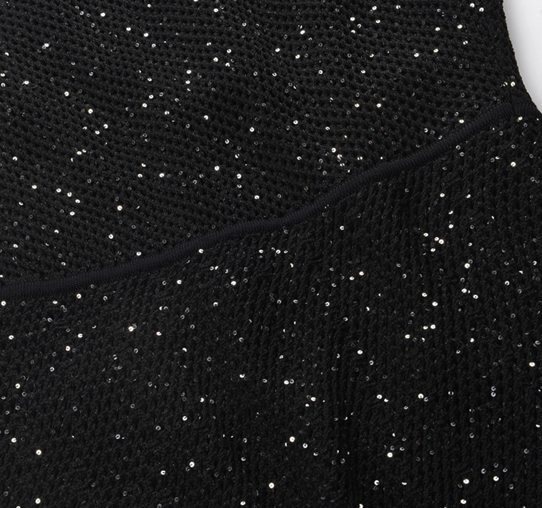 Midnight Sparkle Sleeveless Maxi Dress