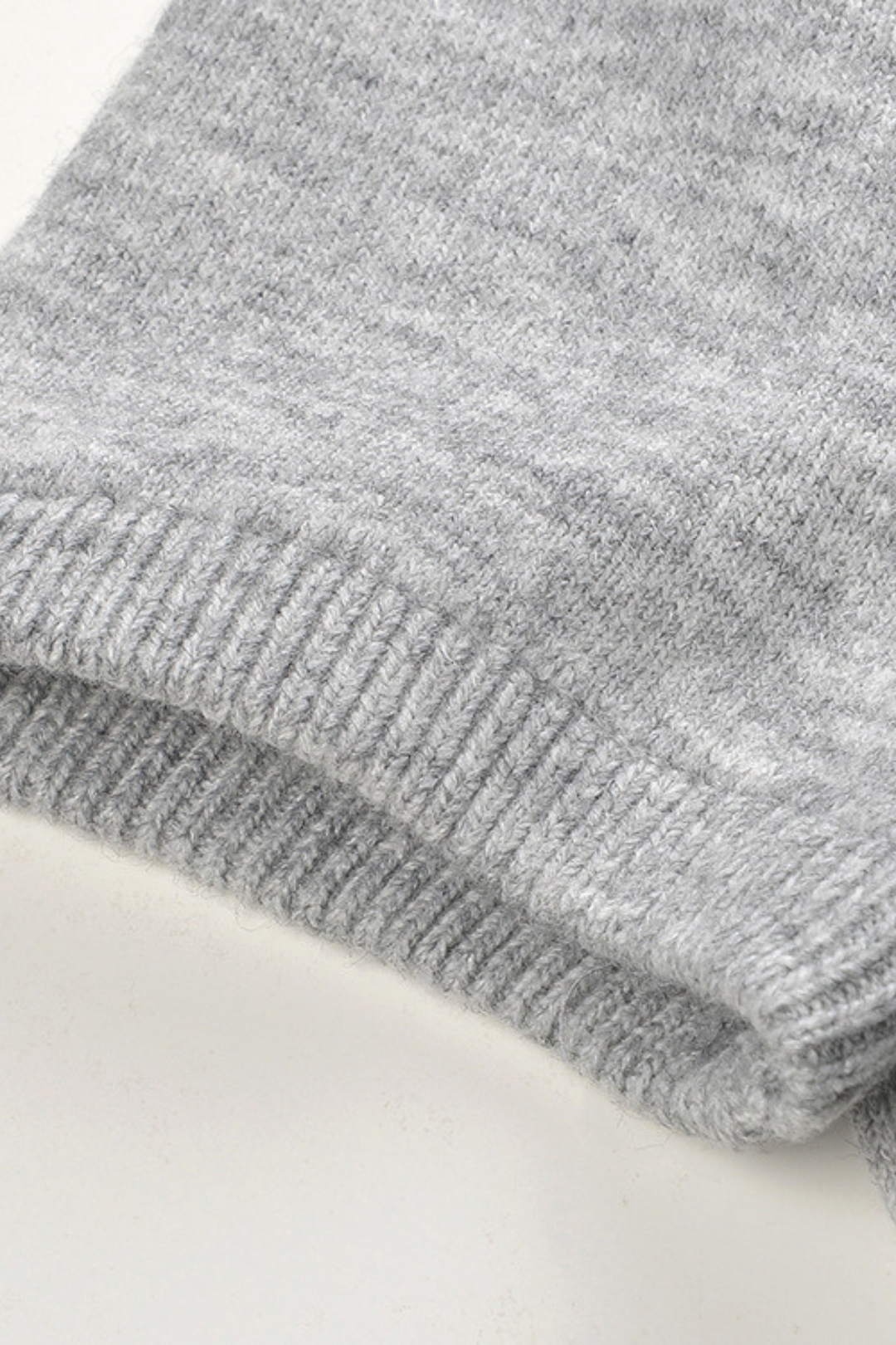 Diamond Beaded Soft Wool Collar Top